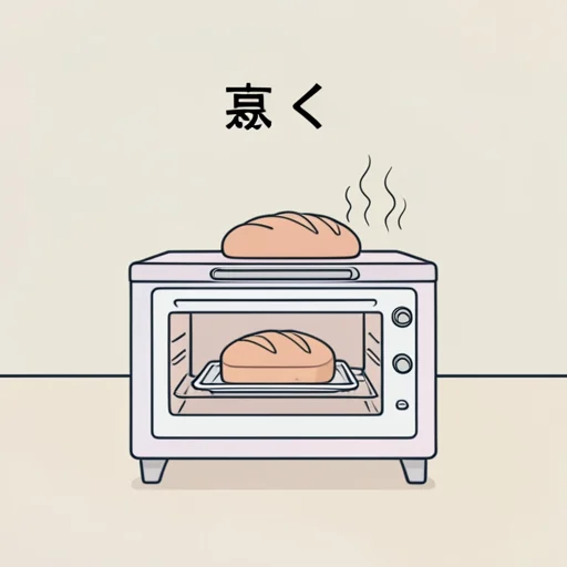 焼く - Illustrated Dictionary
