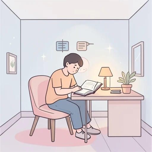 読んでいます - 그림 사전