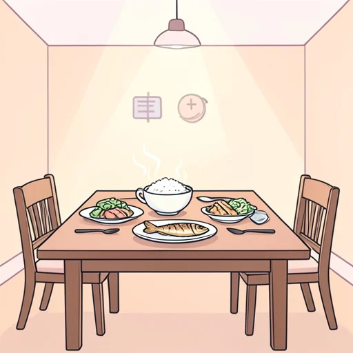 夕飯 - Illustrated Dictionary