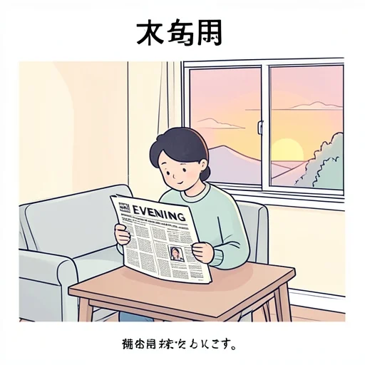 夕刊 - Từ điển minh họa