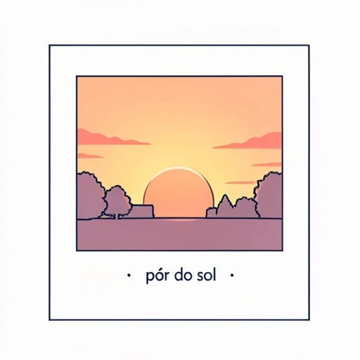 夕焼け - Illustrated Dictionary