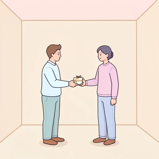 譲る - イラスト辞典