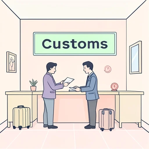 税関 - 그림 사전